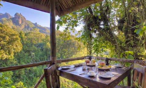 Breakfast served at Bale Mountains Lodge