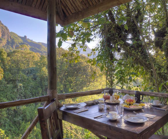 Breakfast served at Bale Mountains Lodge