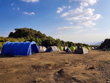 Campsite in the Simien Mountains