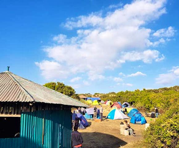 Campsite in the Simien Mountains