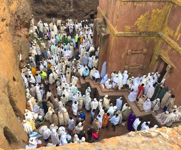 Rock churches of Lalibela in Ethiopia