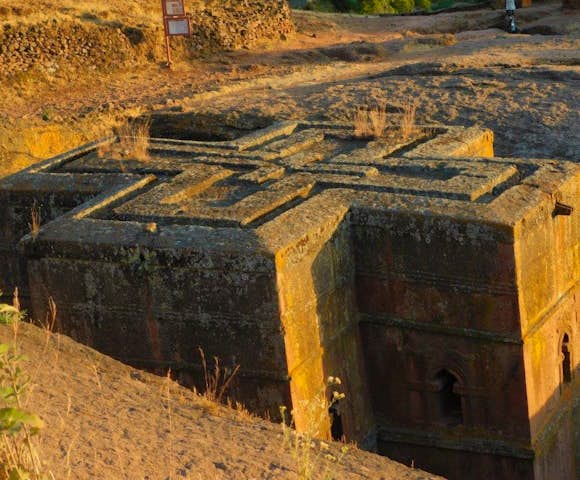 Church of Saint George, rock-hewn churches in Lalibela Ethiopia