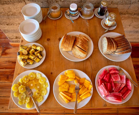 Breakfast served at Limalimo Lodge