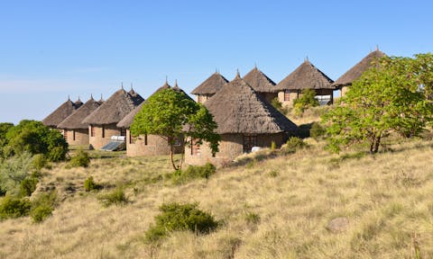 Tukuls of Simien Lodge in the Simien Mountains