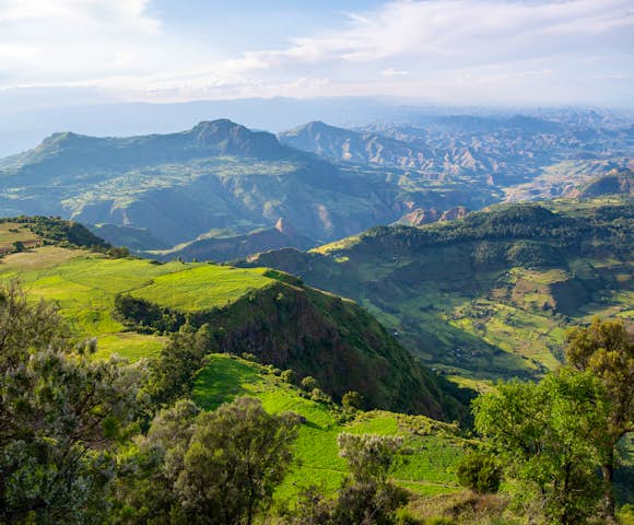 Landscape in the Simien Mountains