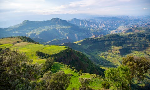 Landscape in the Simien Mountains