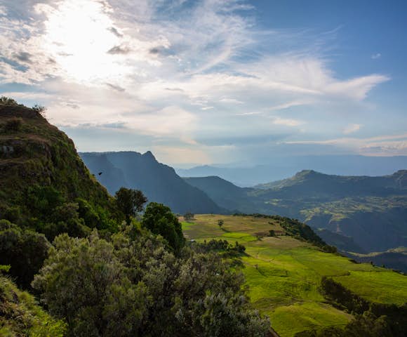 Landscape in the Simien Mountains