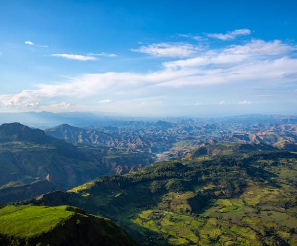 Landscape in the Simien Mountains